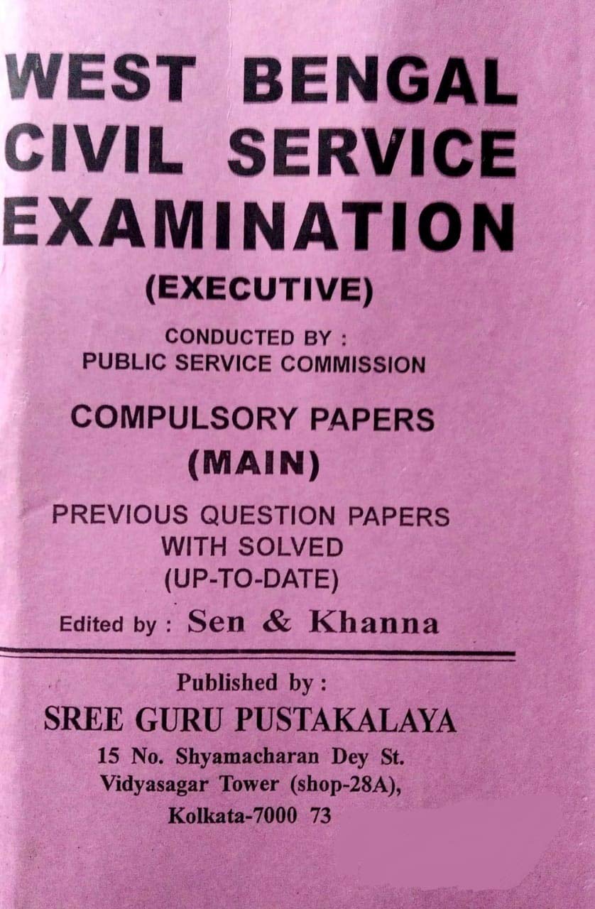 WBCS EXECUTIVE MAIN || SEN &amp; KHANNA