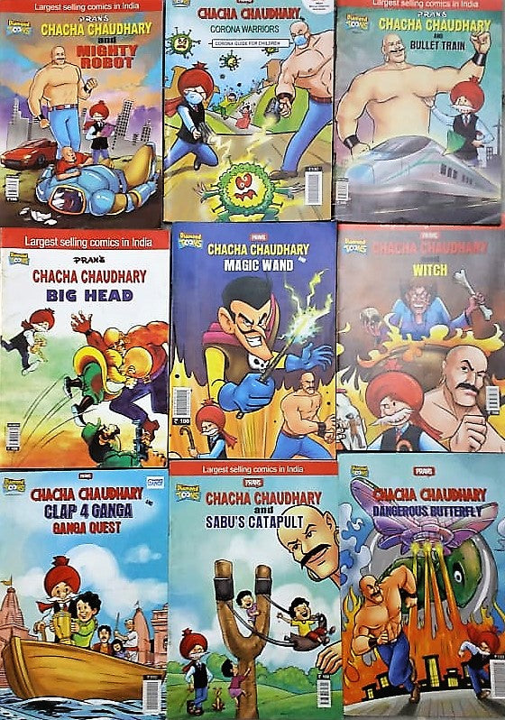 Chacha Chaudhary Set Of 9 Books || Pran